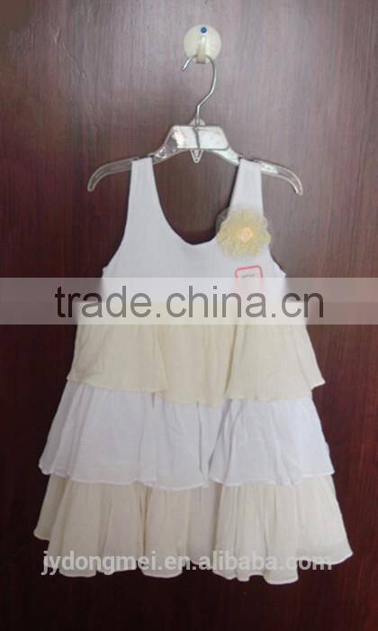 New Fashion baby girl shoestring strap dress