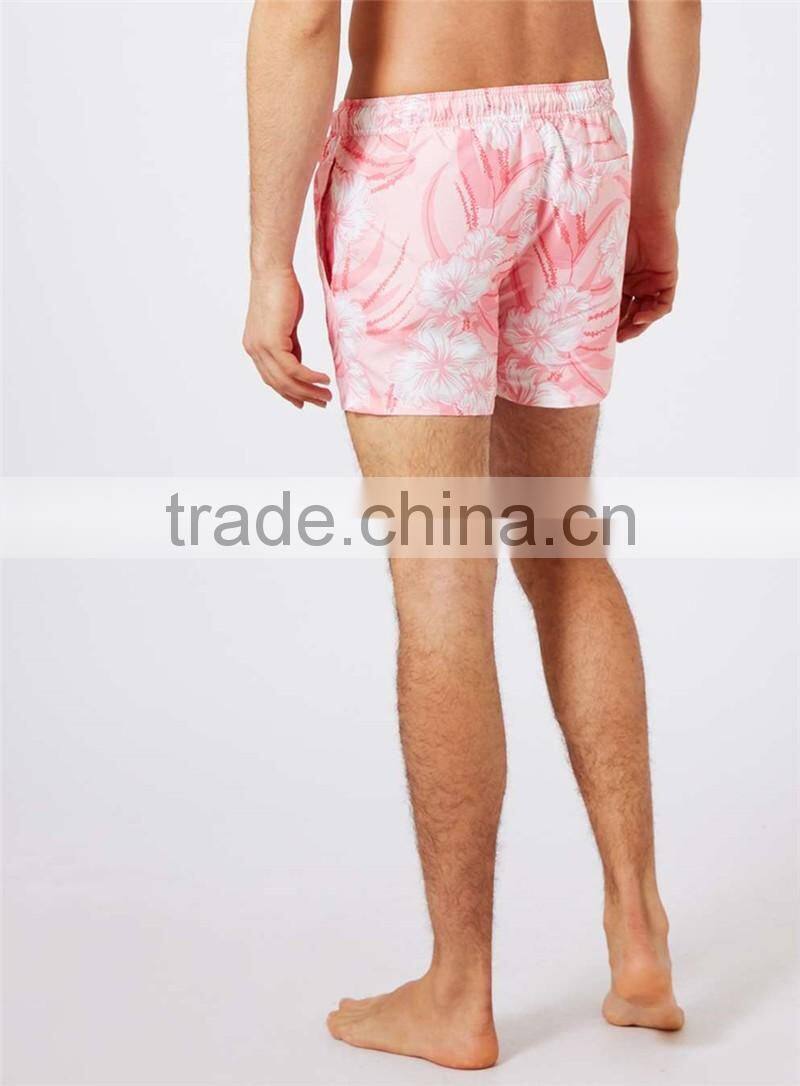 MGOO High Quality Custom Above Knee Custom Print Low MOQ Beachshorts Your Own Logos And Tags 100% Polyester Mens Shorts
