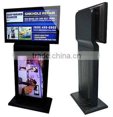 Double Sided Kiosk with pc insided lcd advertising player