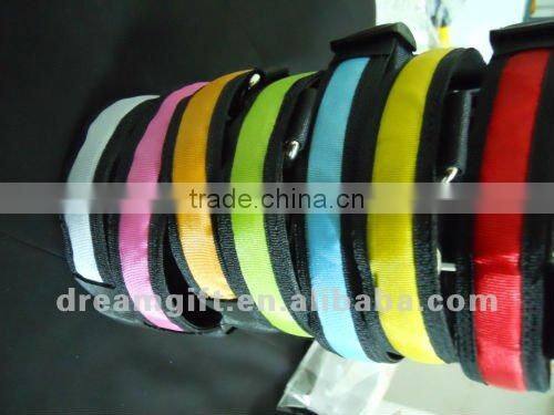 Glow in the night flashing Led dog Collar 4 size cheap price