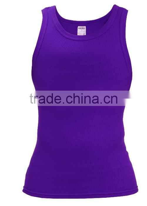 Cheap purple tank top for women sleeveless breathable purple tank top