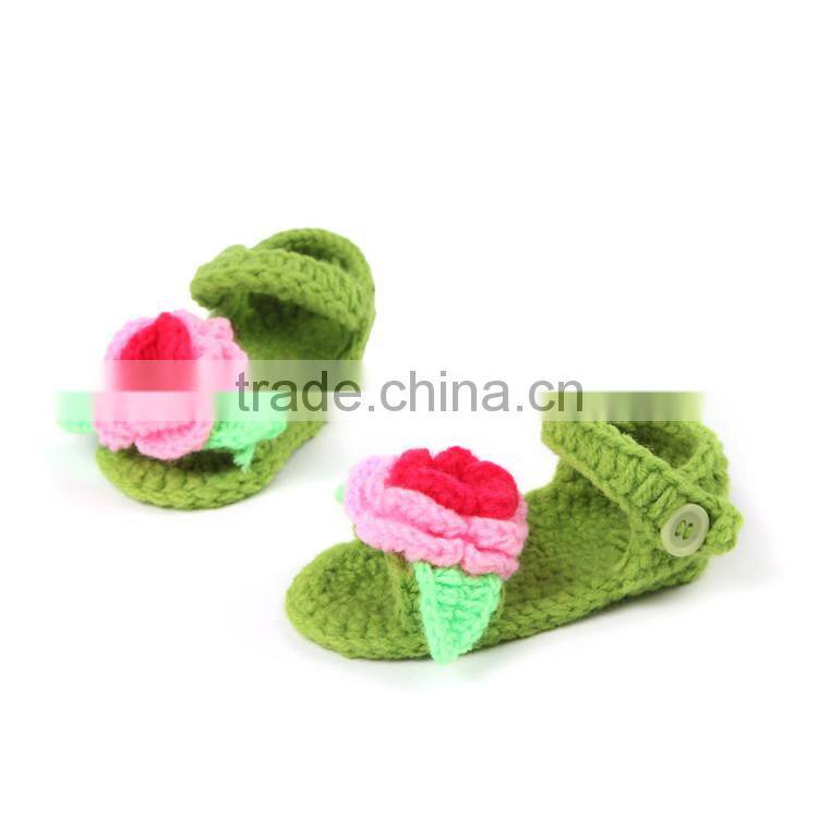 Fashion Summer Design Knitting Shoes Free Crochet for Baby