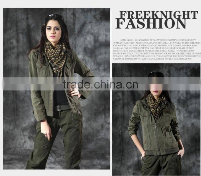 2016 Malaysian Combat Suit Women Green Army Jacket & Army Trousers Dress Uniform