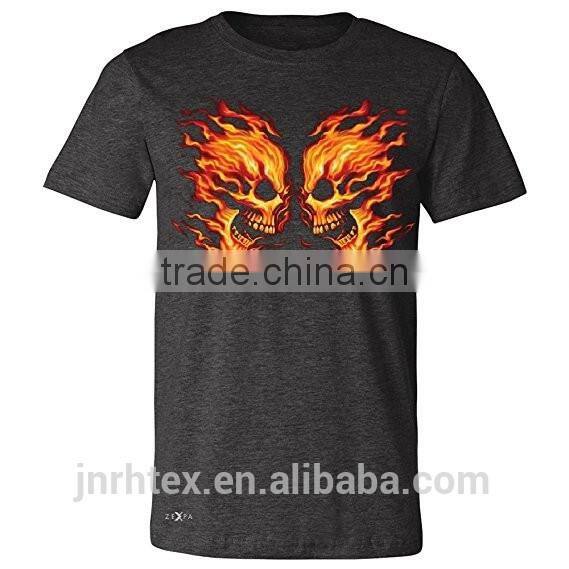 Custom tri blend silkscreen printing t-shirt