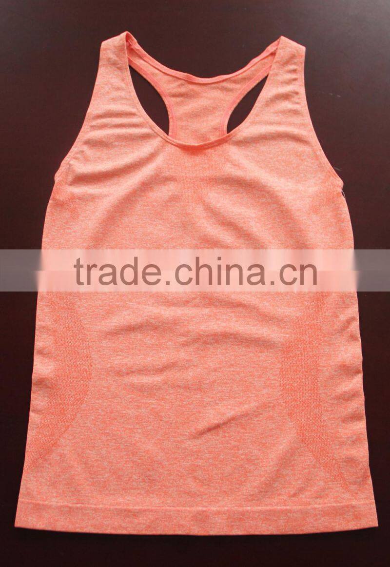 Seamless women sportswear tank top
