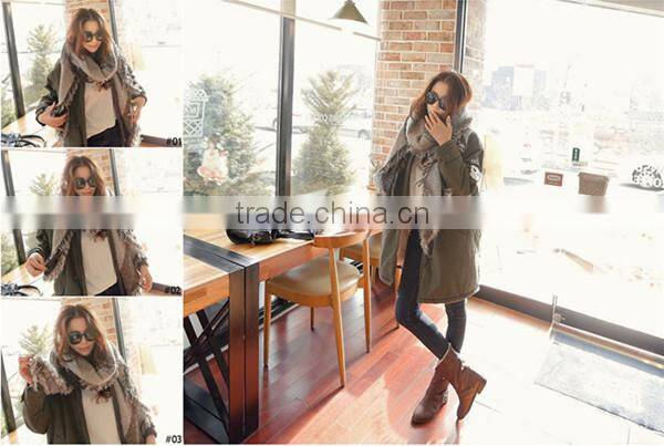 1pc New design fashion winter warmth spandex elegant shawl scarf designs for stitching