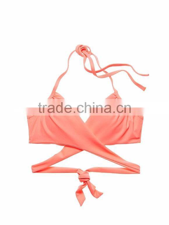 NEW! 2016 The Wrap Halter Woman swimsuit hot kore an teen girl bikini