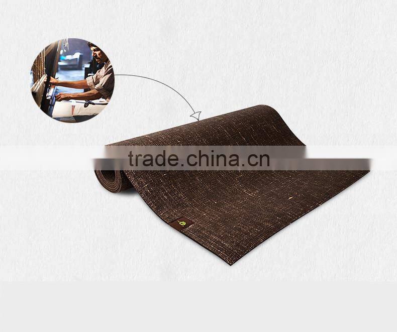 Anti-Slip Eco Friendly Jute Yoga Mat, Flax Gymnastic Pilate Mat