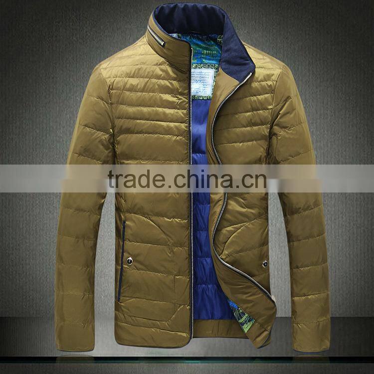 2016 Fashionable men goose down jacket for winters