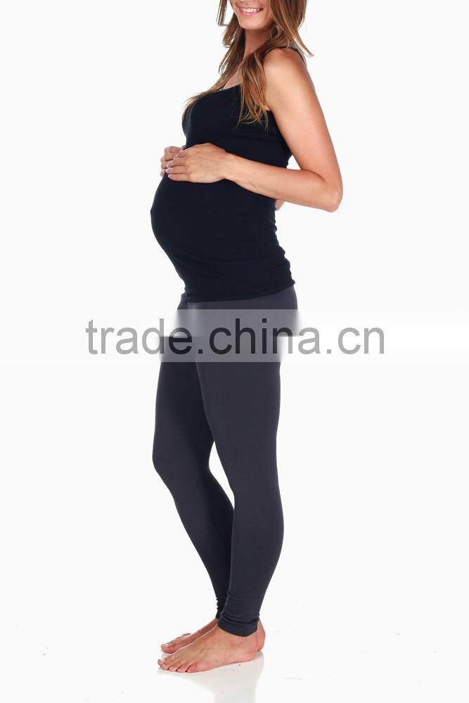 PLUS SIZE CLOTHING WHOLESALE CHARCOAL MATERNITY LEGGINGS