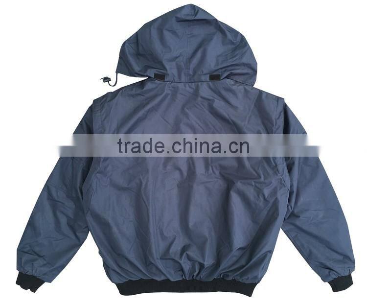 Men winter pilot flight pongee custom bomber jacket