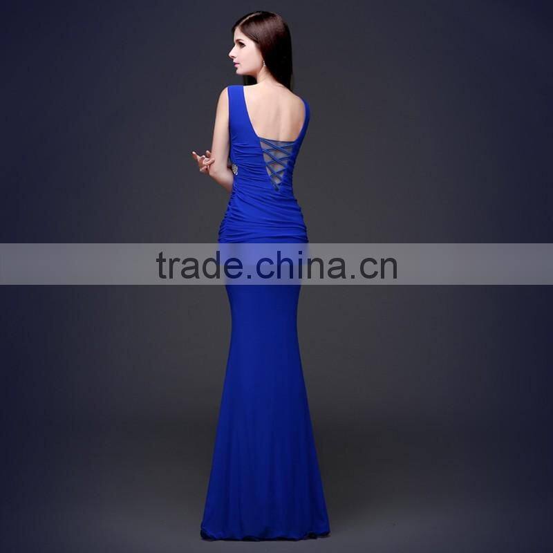New fashion party dress long slim shoulders Sexy long gowns dress for hot ladies
