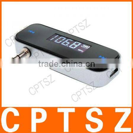 3.5mm Wireless In-car Handsfree & Fm Transmitter For Mobile Phone Audio Devices
