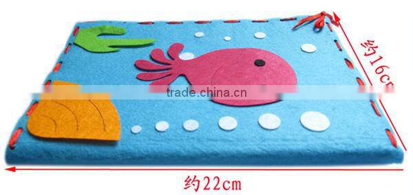 Handmade felt book notebook cover for Children's Educational Kids / Educational Learning Crafting