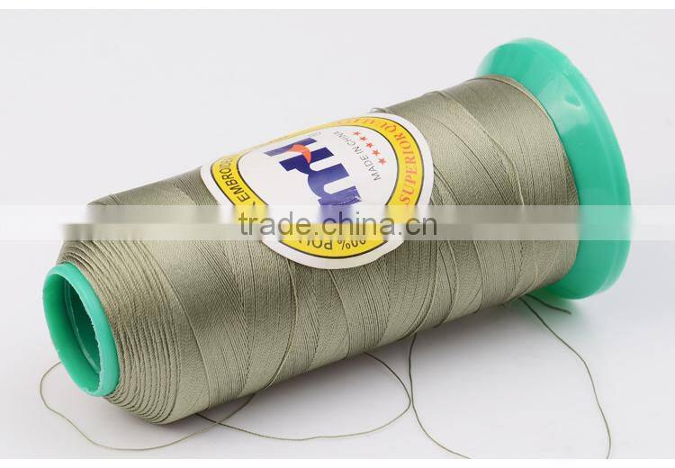 China wholesale 210d/3 2000Y 100% polyester embroidery thread spool