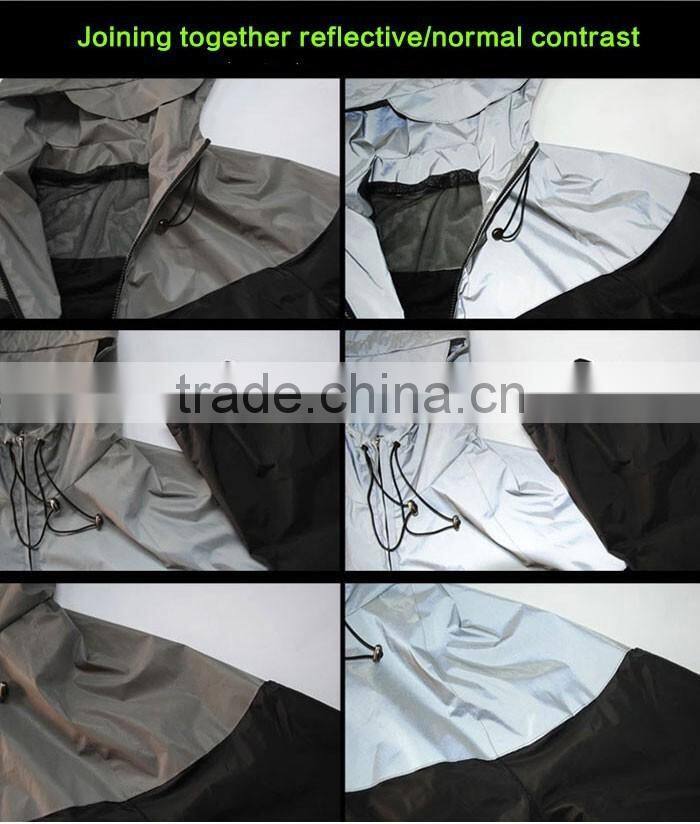 2016 Reflective Plus size women Waterproof Windcheater