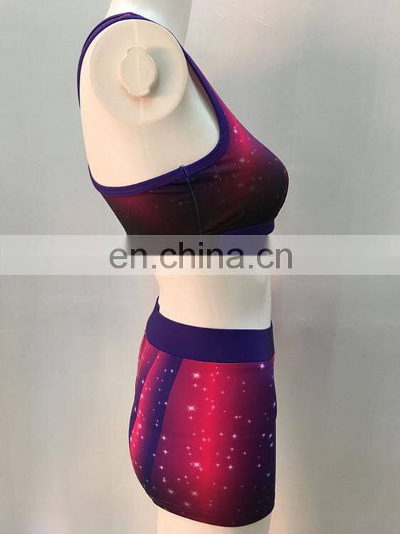 2017 Hot sale girls dance crop top clothes