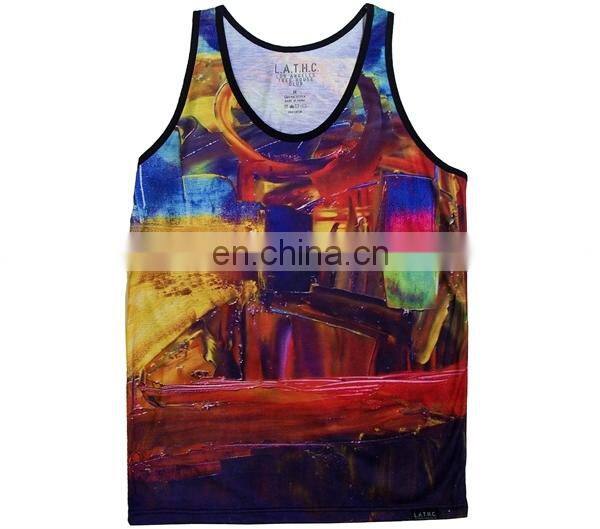 2015 newest design bulk tank top, moisture wicking fashion tank top