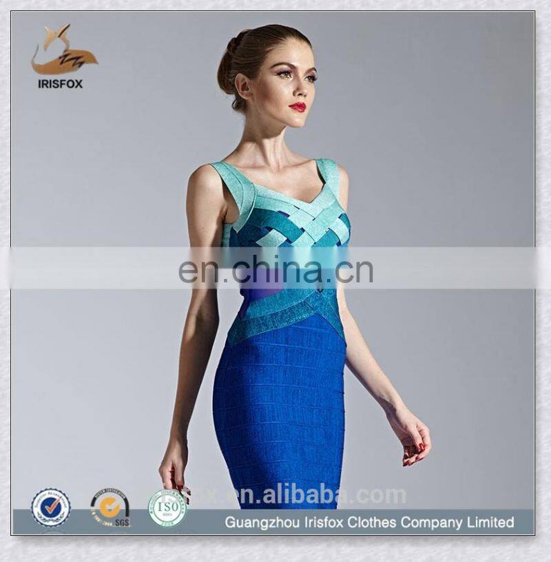 2016 Ombre Dress Sexy Prom Dress For Girls Tight Bandage Dresses