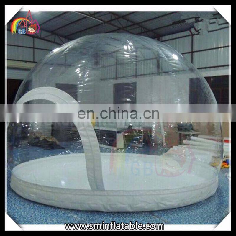 Durable inflatable air camping tent, inflatable cube bubble house for event