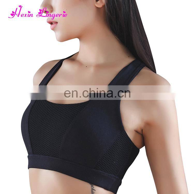 Good Quality See Through Sport Mesh Criss Sexy Model Bra