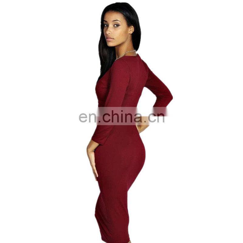 2016 New Style red bodycon Maxi Sexy fashion dress names