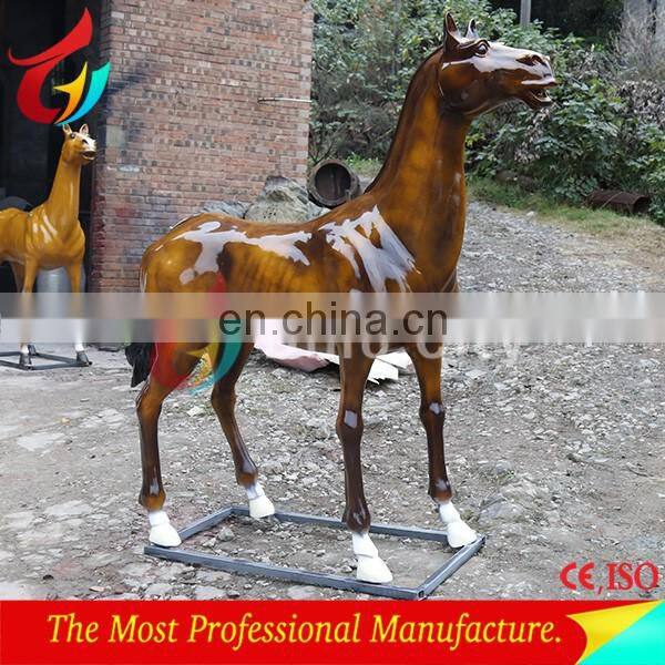 Park equipment Life size sculpture fiberglass horse statue