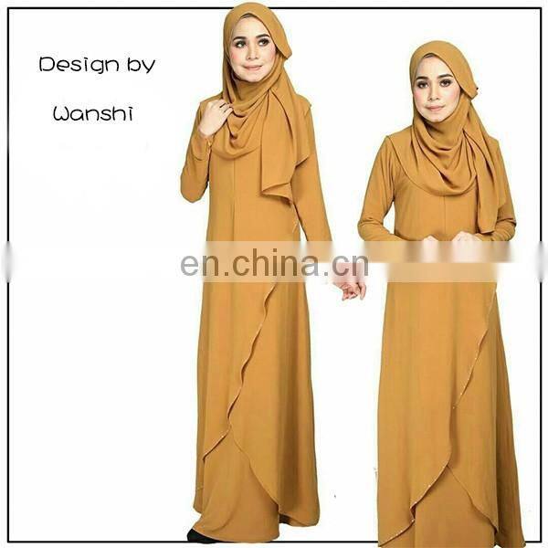 New model wholesale islamic clothing latest design women jubah abaya in dubai