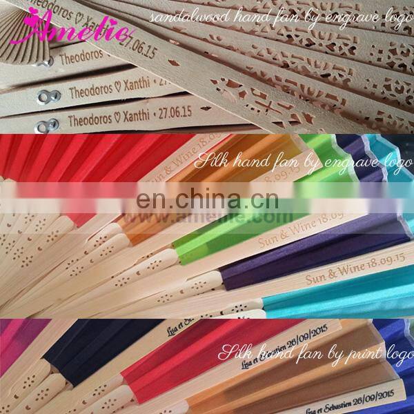 Recuerdos de boda Wedding Favors Bomboniere Matrimonio Personalized Printed Logo Wedding Hand Craft Fans