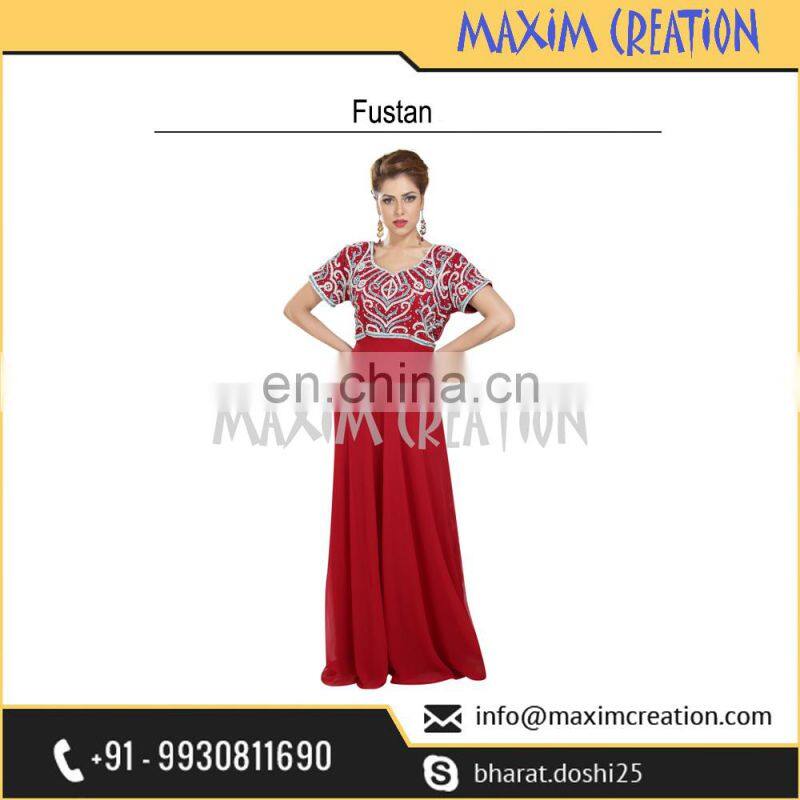 Party Wear Prom Dress For Ladies With Beautiful Hand Made Embroidery Design 6567