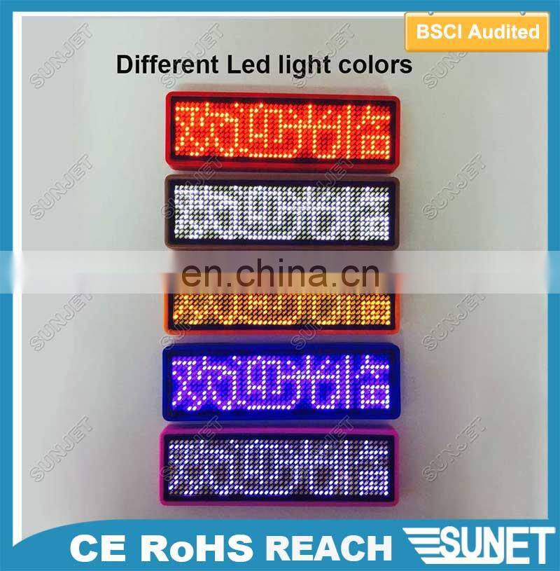Factory direct sale led moving messages sheriff lapel pins