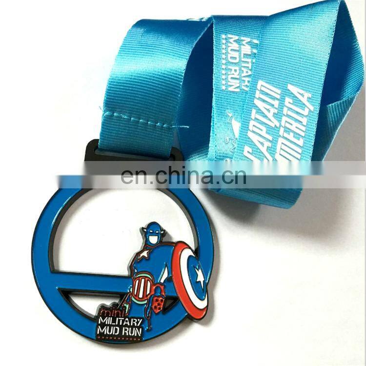 rose gold painted pink color women marathon medal