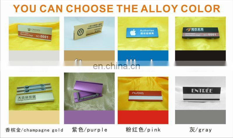 aluminum alloy engrave name badge