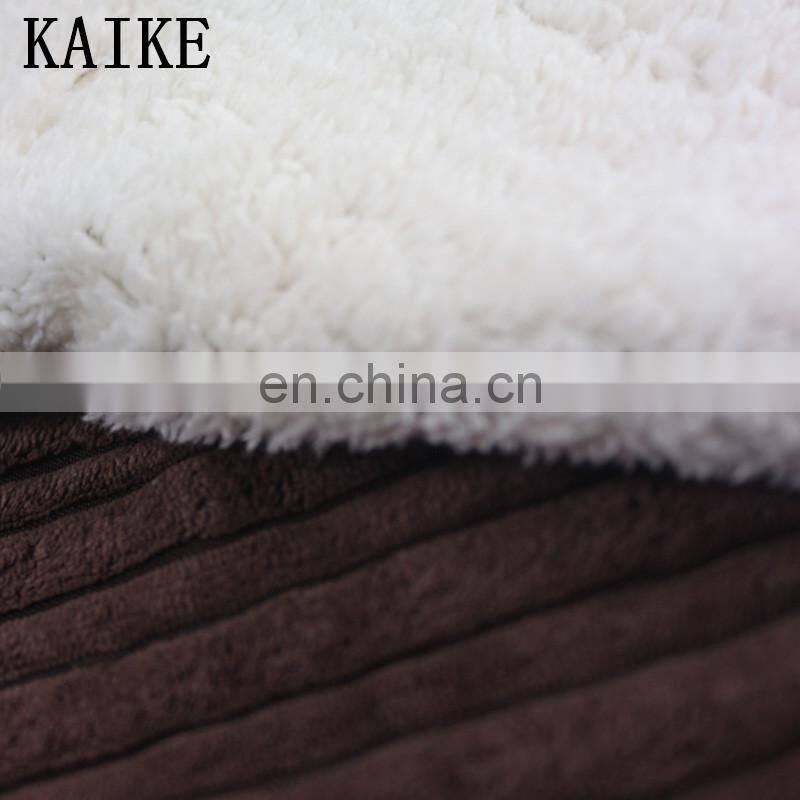 100%polyester cheap polar fleece flannel lamb baby heated mink blanket spain