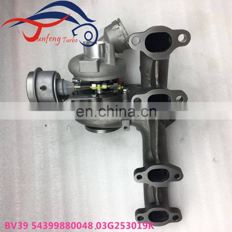 BV39 Turbo 54399700048 03G253019J Turbocharger For Volkswagen Caddy Passat JETTA III (1K2) Golf Touran with BXE/BKC/BLS Engine