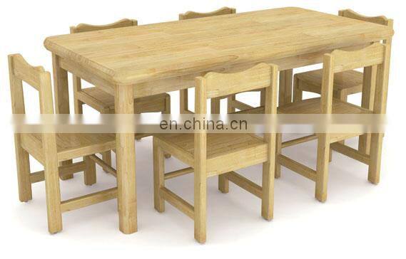 Kindergarten wood table/school furniture/children's study table and chair