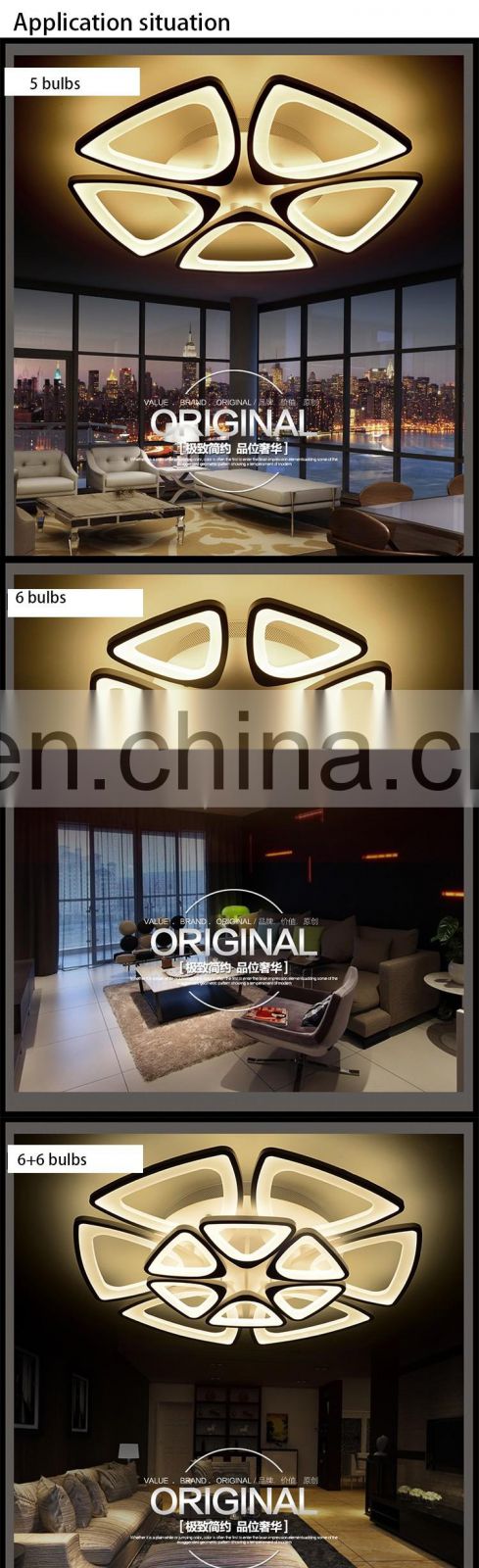 modern led ceiling lights remote control living room ceiling lamps creative bedroom restaurant circular lamps