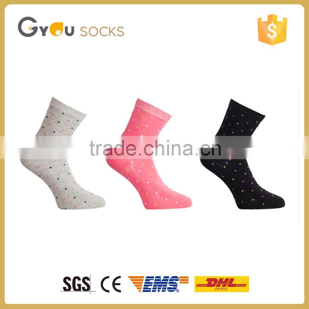 Three color high quality women thin knitted tube socks2016