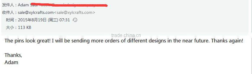 Custom design high quality cloisonne hard enamel filled Ethiopia Flag Lapel Pin