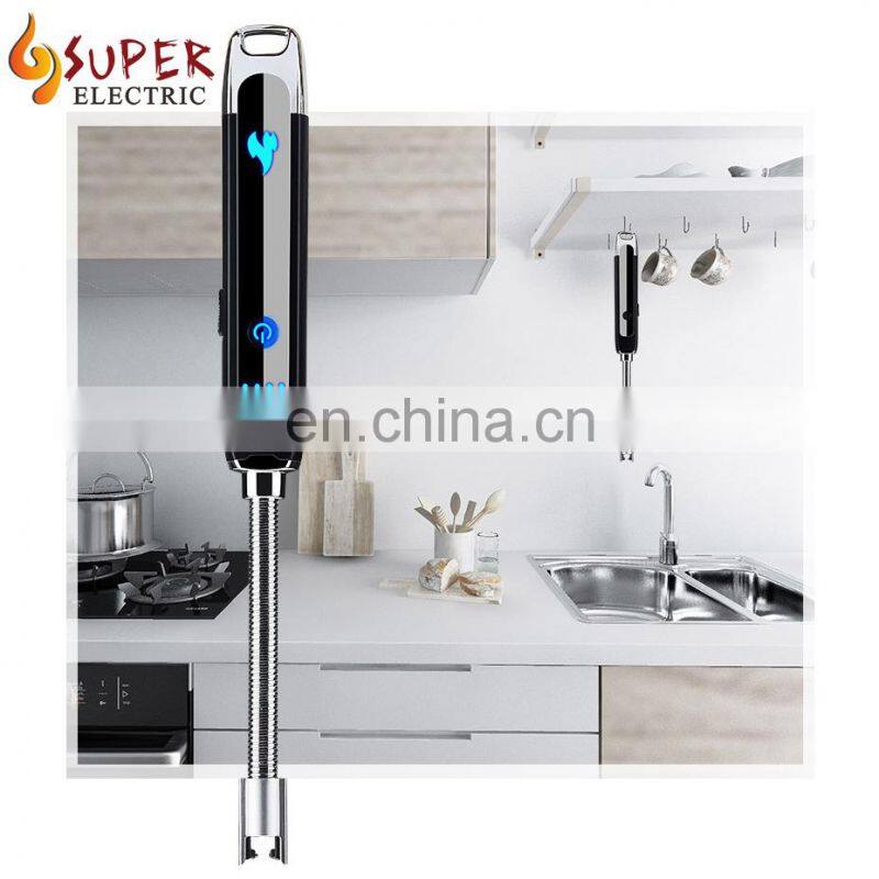 2019 Hot Selling Metal Rechargeable Flameless Windproof Customizable Electric USB Lighter for Candle Kitchen Stove