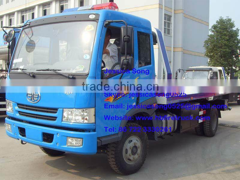FAW 6m Flatbed Wrecker Truck