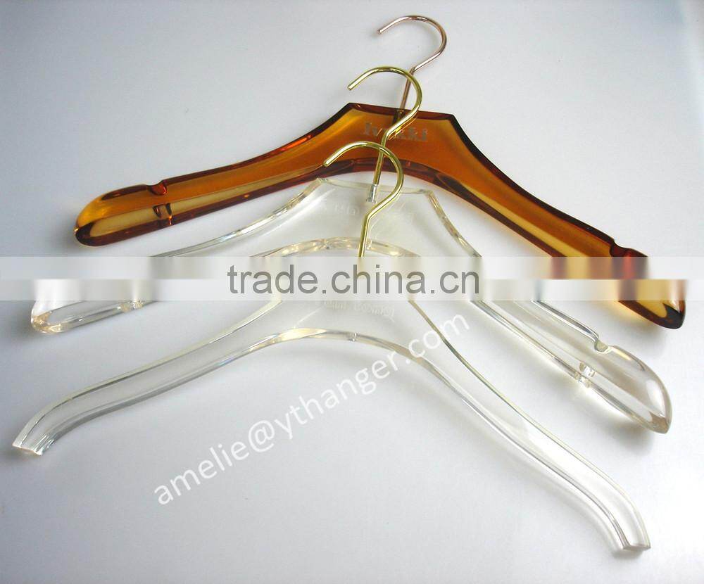 Crystal hangers beauty Acrylic hangers accept custom color