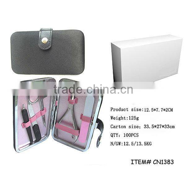 PVC button bag 5 pcs german manicure sets