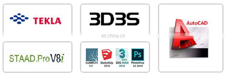 Industrial large span real estate prefabricated building galvanized steel structure workshop factory design for construction