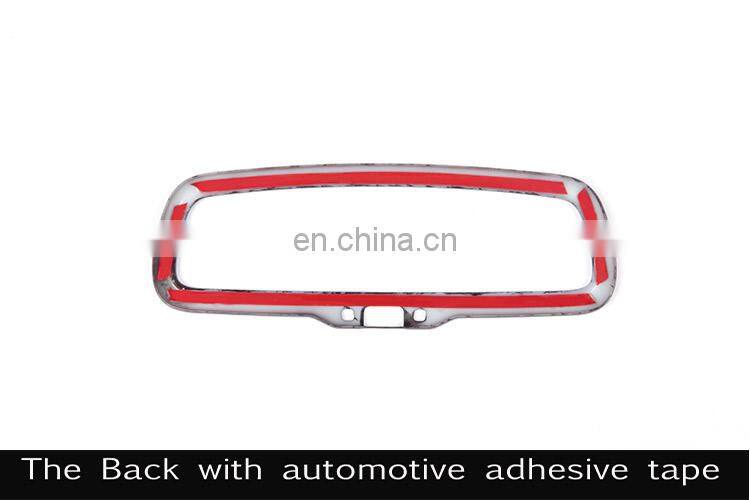 Carbon Fiber Style For Alfa Romeo Giulia Stelvio 2016 2017 2018 ABS Plastic Car Interior Rearview Mirror Frame Trim Accessories