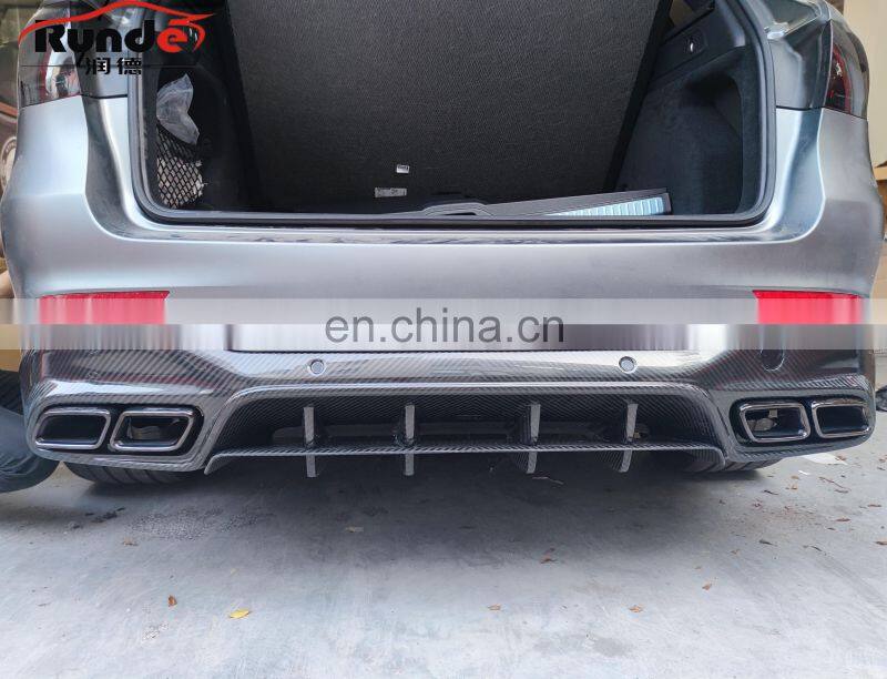 RUNDE 2015-2019 GLC Brilliant Quality TopCa Style Carbon Fiber Rear Diffuser For Mercedes GLC GLC63 X253 W253
