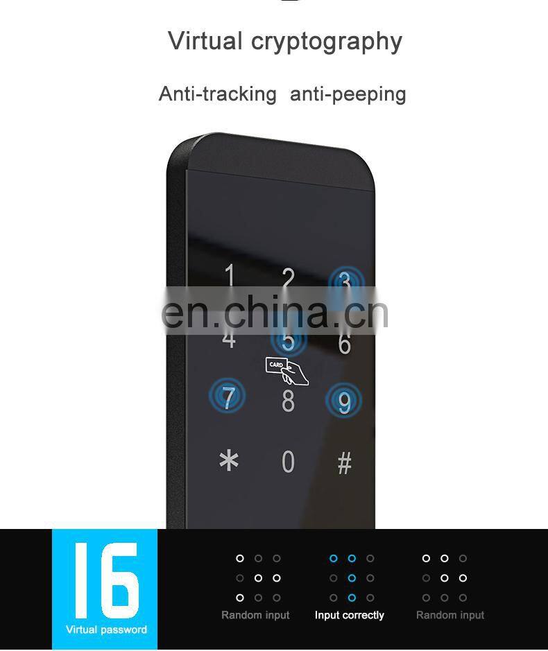 Security Ble Ttlock App Rfid Card Electronic Digital Hotel Lock For Hotel Apartment Airbnb