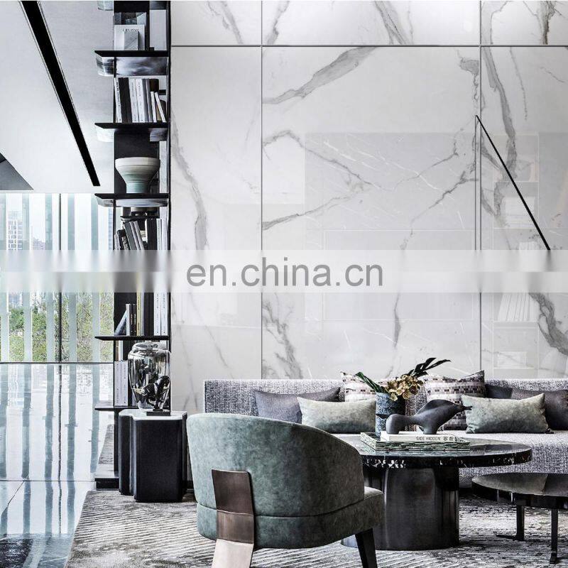 new design large format porcelain super white carrara marble floor slabs large format thin porcelain tiles