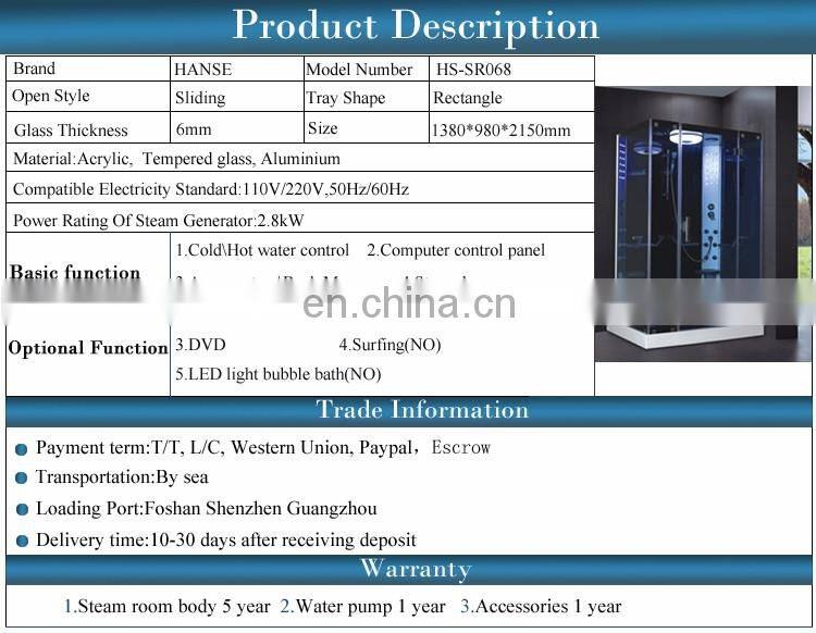 2 person steam japan shower room shower cabin/ bath shower steam cabin 2 persons/ enclosed steam shower room 2 person