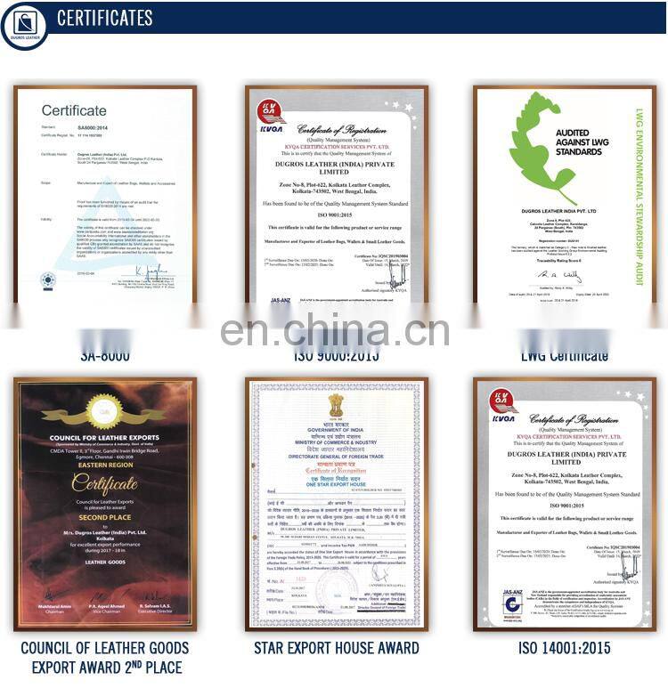 Factory Direct Supply High Quality Anthracite Fitting Widely Used Cooking Genuine Leather Apron from Indian Manufacturer